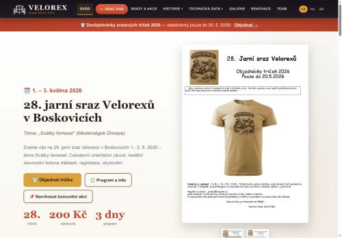 Zobrazit webové stránky Velorex - Tomáš Kostík