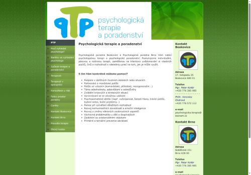 Zobrazit webové stránky Psychologická terapie a poradenství - PhDr. Veronika Novotná
