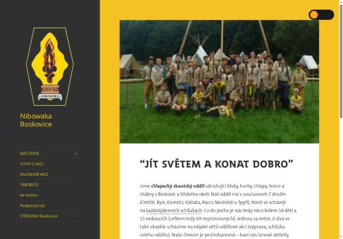 Zobrazit webové stránky Junák - český skaut, středisko Boskovice, z. s., Nibowaka