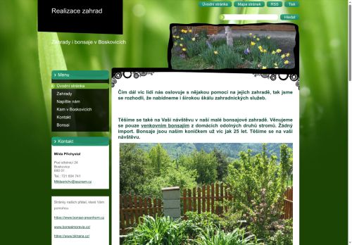 Zobrazit webové stránky Bonsai zahrada v Boskovicích