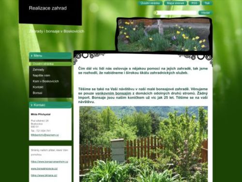 Bonsai zahrada v Boskovicích