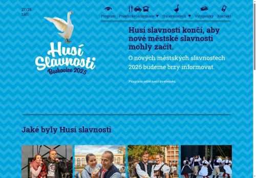 Zobrazit webové stránky Husí slavnosti v Boskovicích