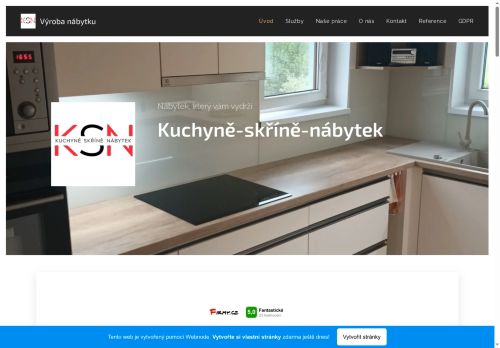 Zobrazit webové stránky Kuchyně-skříně - nábytek od nás