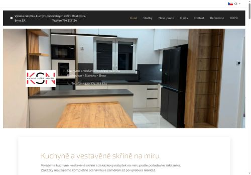 Zobrazit webové stránky Kuchyně-skříně - nábytek od nás