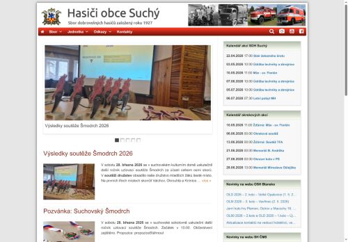 Zobrazit webové stránky SH ČMS - Sbor dobrovolných hasičů Suchý