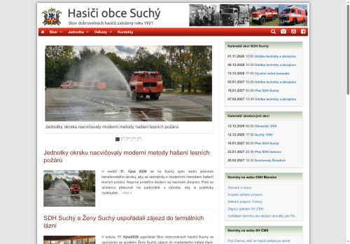Zobrazit webové stránky SH ČMS - Sbor dobrovolných hasičů Suchý