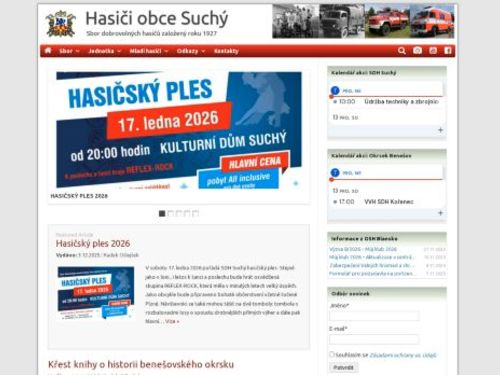 SH ČMS - Sbor dobrovolných hasičů Suchý