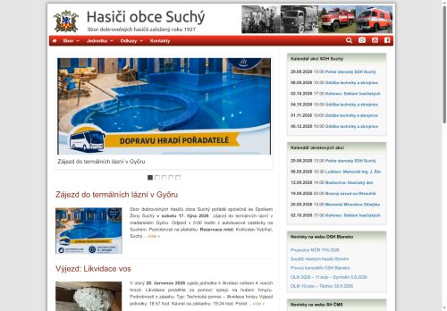 Zobrazit webové stránky SH ČMS - Sbor dobrovolných hasičů Suchý