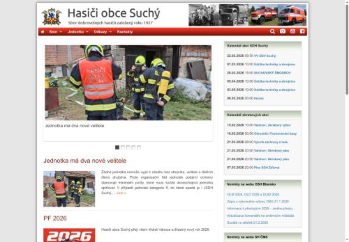 Zobrazit webové stránky SH ČMS - Sbor dobrovolných hasičů Suchý