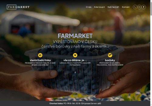 Webové stránky Farmarket s.r.o., Mutěnice
