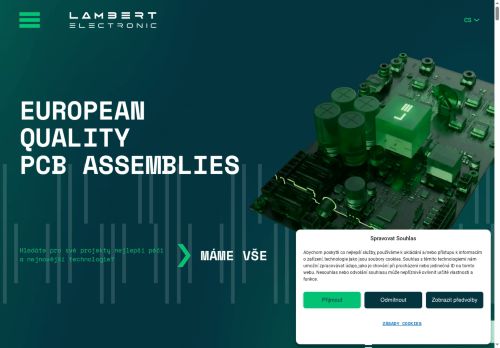 Webové stránky LAMBERT ELECTRONIC s.r.o., Staré Město