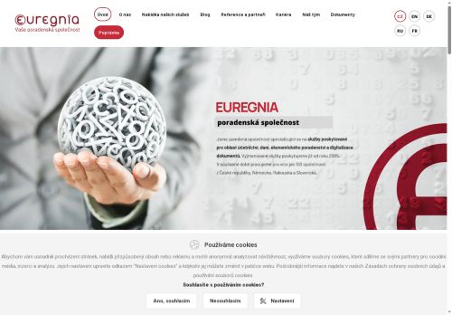 Webové stránky EUREGNIA, s.r.o., Uherské Hradiště