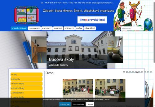 Zobrazit webové stránky Základní škola Mikulov, Školní 1