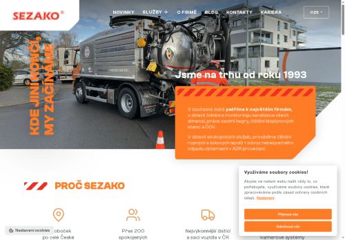 SEZAKO Prostějov s.r.o. nabízí práci na pozici Řidič a obsluha saco - čistících vozidel v obci Plzeň