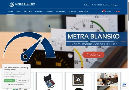 Zobrazit webové stránky METRA BLANSKO a.s.