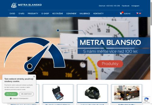 Zobrazit webové stránky METRA BLANSKO a.s.