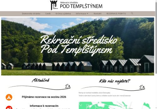 Zobrazit webové stránky Letní rekreační středisko pod Templštýnem