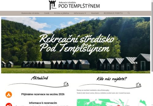 Zobrazit webové stránky Letní rekreační středisko pod Templštýnem
