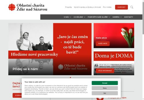 Diecézní charita Brno nabízí práci na pozici Sociální pracovník domova pro seniory (m/ž) v obci Moravec