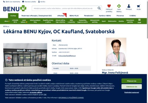 Zobrazit webové stránky Lékárna Benu Kyjov, OC Kaufland