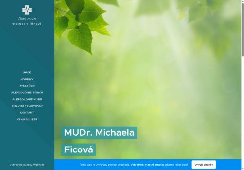 Zobrazit webové stránky Alergologická ambulance – MUDr. Michaela Ficová