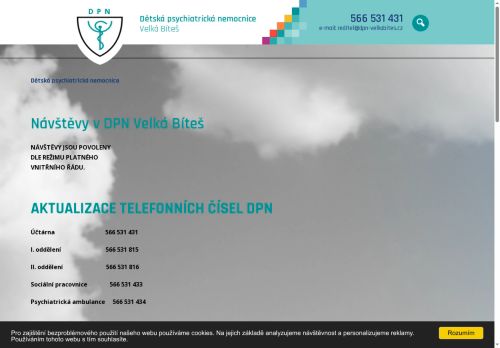 Zobrazit webové stránky Dětská psychiatrická nemocnice