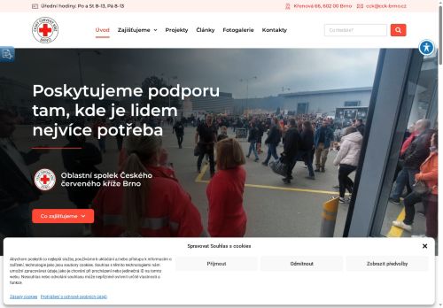 Oblastní spolek Českého červeného kříže Brno nabízí práci na pozici Pracovník v sociálních službách - m/ž v obci Brno