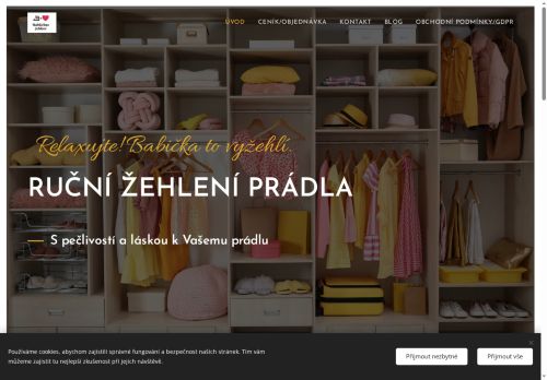 Zobrazit webové stránky Babiččino žehlení