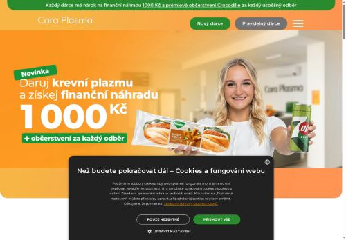 Zobrazit webové stránky Cara Plasma - odběrové místo Kolín