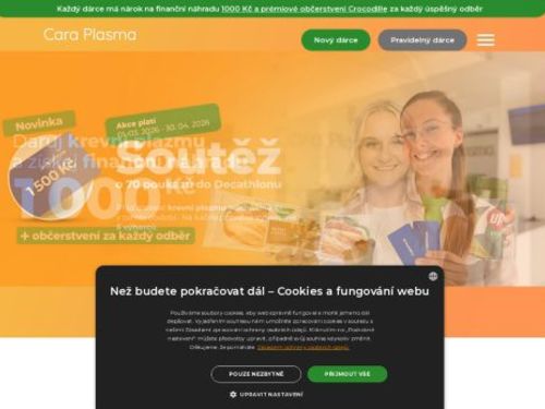 Cara Plasma - odběrové místo Břeclav