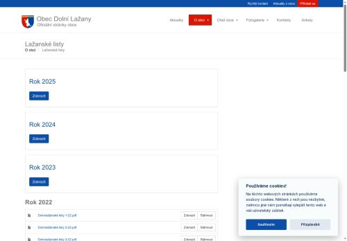 Zobrazit webové stránky Lažanské listy