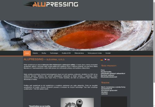 ALUPRESSING - slévárna, s.r.o. nabízí práci na pozici Kontrola a řízení jakosti výroby v obci Blansko