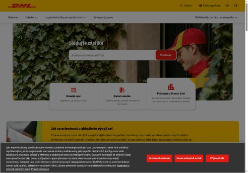 Webové stránky DHL Supply Chain CZ s.r.o., Syrovice