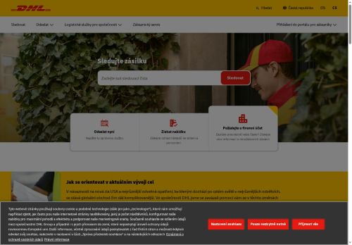 Webové stránky DHL Supply Chain CZ s.r.o., Syrovice