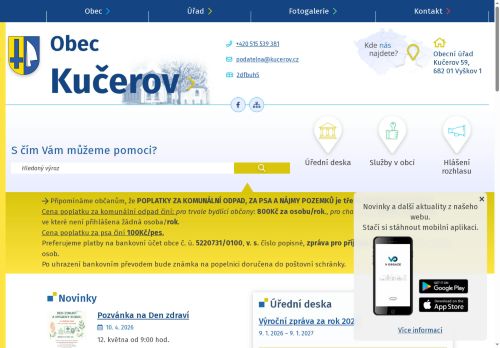 Zobrazit webové stránky Obecní úřad Kučerov