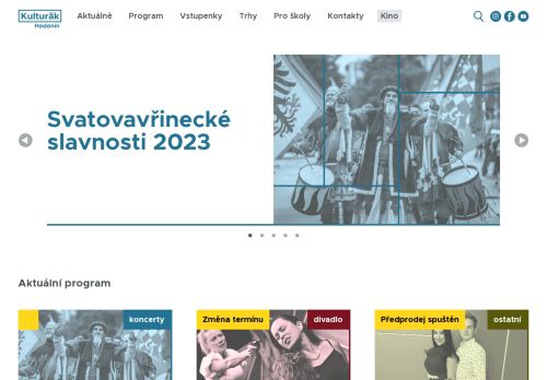 Webové stránky Dům kultury Hodonín, příspěvková organizace, Hodonín