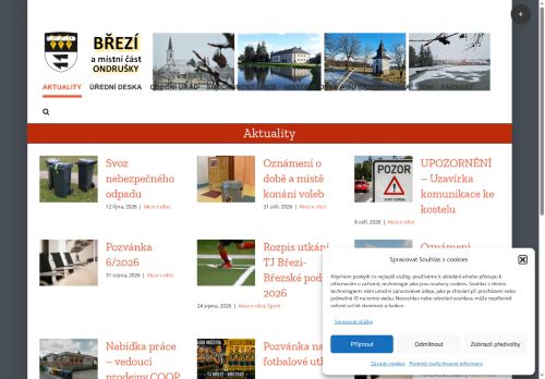 Zobrazit webové stránky Obecní úřad Březí