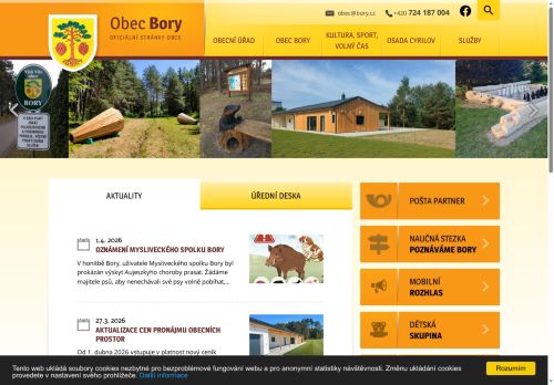 Zobrazit webové stránky Obecní úřad Bory