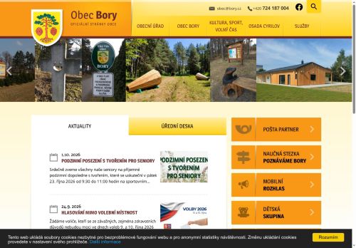 Zobrazit webové stránky Obecní úřad Bory