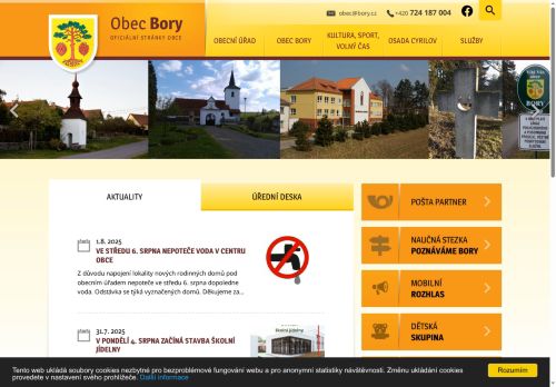 Zobrazit webové stránky Obecní úřad Bory