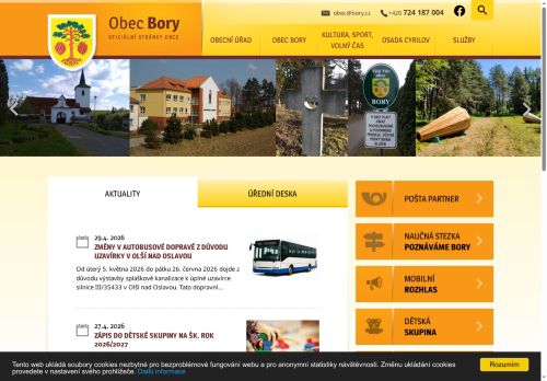 Zobrazit webové stránky Obecní úřad Bory