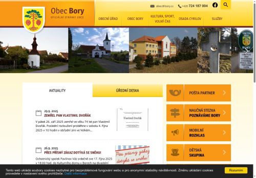 Zobrazit webové stránky Obecní úřad Bory