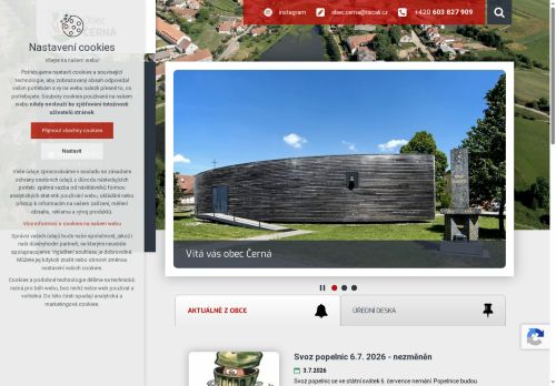 Zobrazit webové stránky Obecní úřad Černá