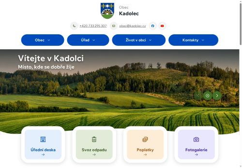 Zobrazit webové stránky Obecní úřad Kadolec