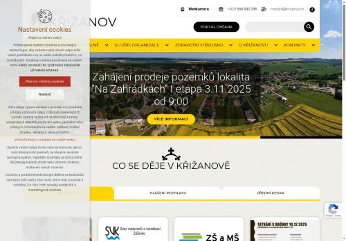 Zobrazit webové stránky Úřad městyse Křižanova