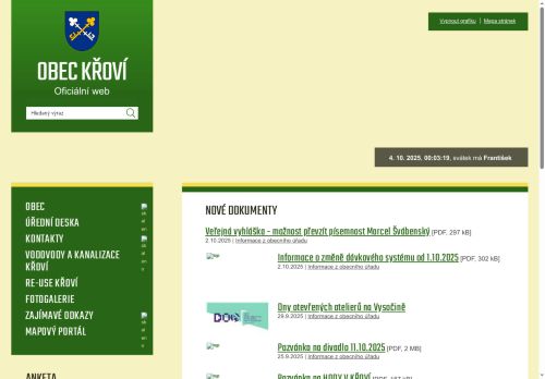 Zobrazit webové stránky Obecní úřad Křoví