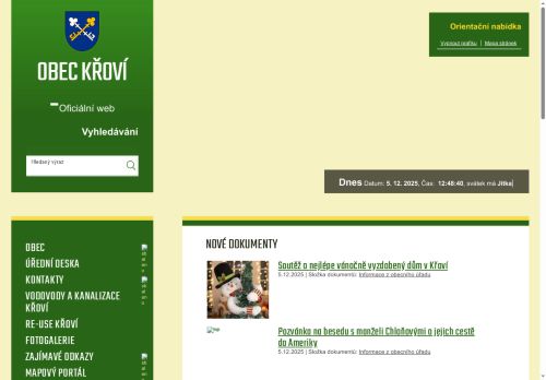 Zobrazit webové stránky Obecní úřad Křoví