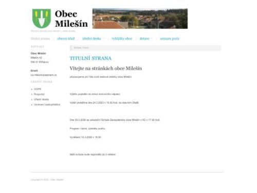 Obecní úřad Milešín