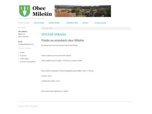 Obecní úřad Milešín