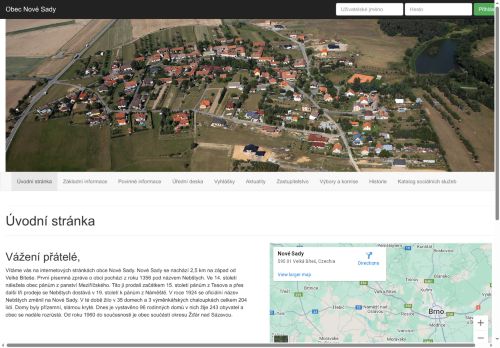Zobrazit webové stránky Obecní úřad Nové Sady